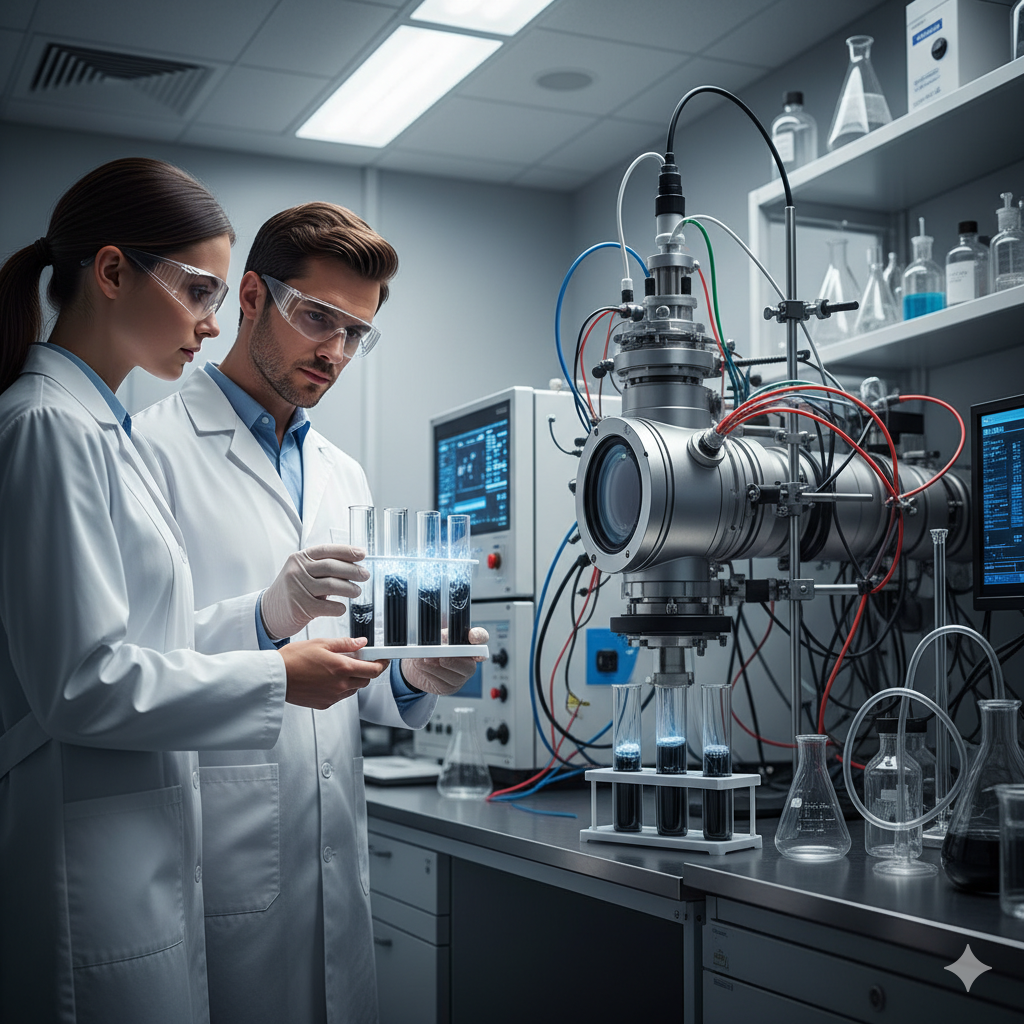 A view of the lab where carbon dating is being carried out.