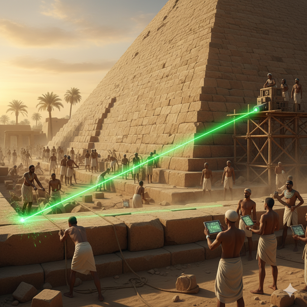 To get a high degree of levelness and direction, the only way is to use a laser.